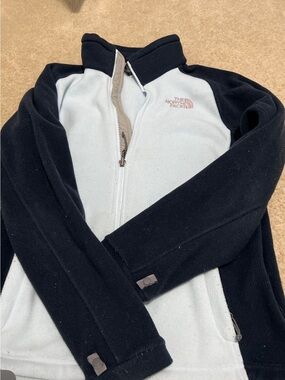 The North Face Two-Tone Fleece Jacket - navy and light blue